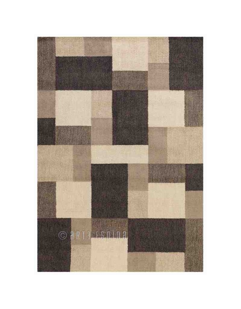 Tappeto moderno Square Dance Arte Espina dark brown 4318-38 rivenditore a Bergamo e Brescia