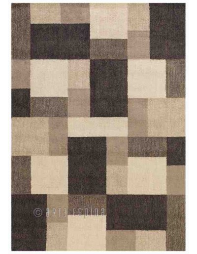 Tappeto moderno Square Dance Arte Espina dark brown 4318-38 rivenditore a Bergamo e Brescia