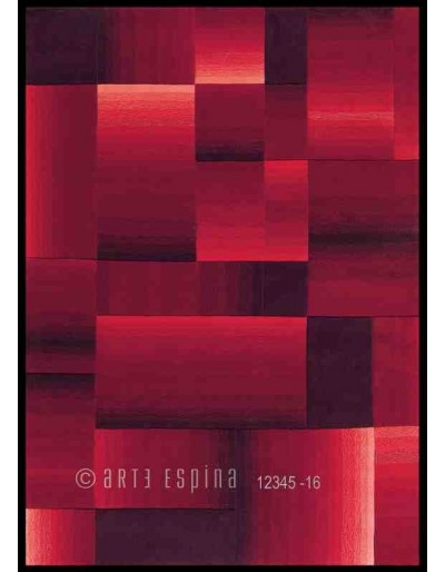 Tappeto moderno Coloured Cubes Arte Espina red 5035-41 rivenditore a Bergamo e Brescia