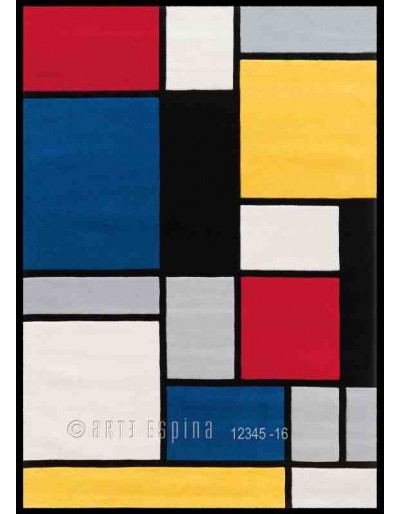 Tappeto moderno Coloured Cubes Arte Espina multi 3089-73 rivenditore a Bergamo e Brescia