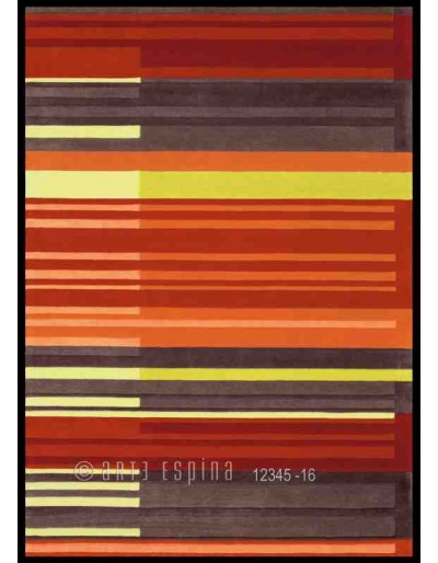 Tappeto moderno Pop Art Arte Espina orange 4066-31 rivenditore a Bergamo e Brescia
