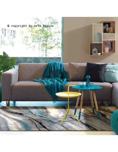 Tappeto moderno Moire Arte Espina blue 4444-57 rivenditore a Bergamo e Brescia
