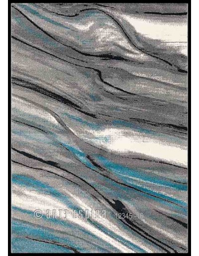 Tappeto moderno Moire Arte Espina blue 4444-57 rivenditore a Bergamo e Brescia