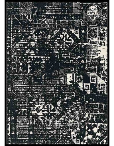 Tappeto moderno Orient Arte Espina black 4448-68 rivenditore a Bergamo e Brescia