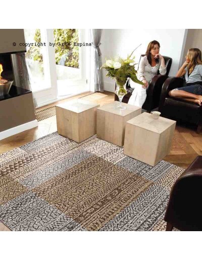 Tappeto moderno Alpaca Arte Espina beige 4450-15 rivenditore a Bergamo e Brescia