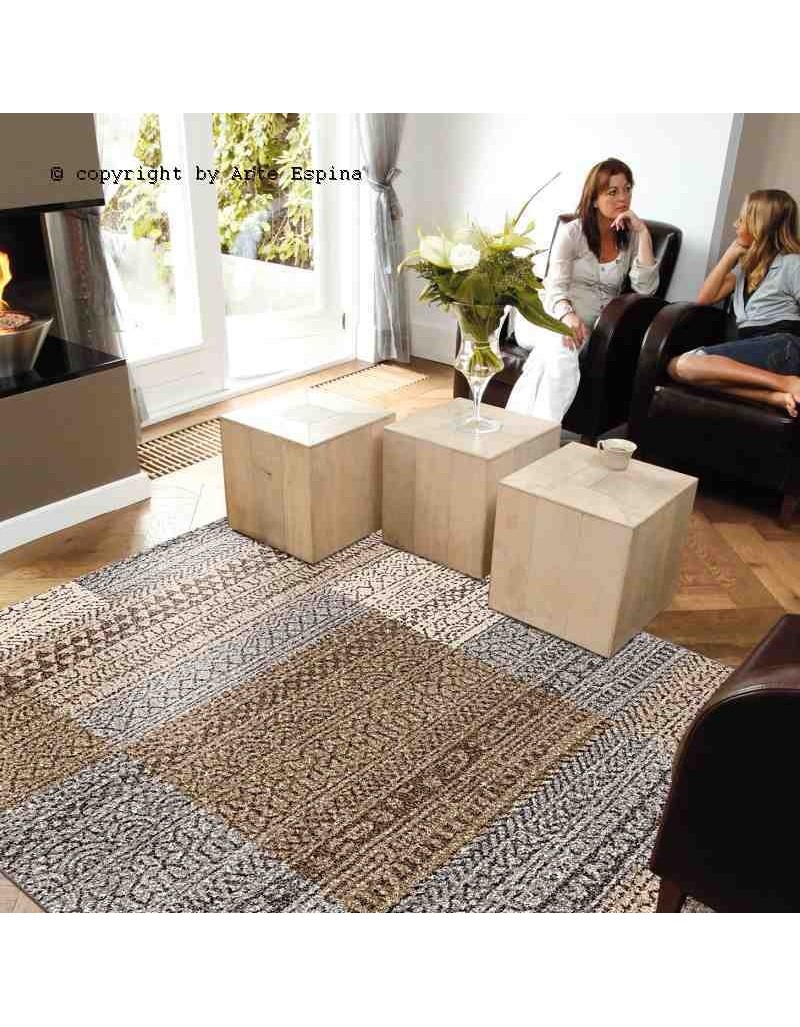 Tappeto moderno Alpaca Arte Espina beige 4450-15 rivenditore a Bergamo e Brescia