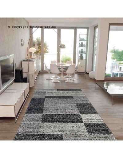 Tappeto moderno Alpaca Arte Espina black 4450-68 rivenditore a Bergamo e Brescia