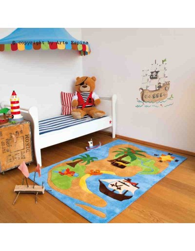 Tappeto moderno Kids Arte Espina blue 4026-52 rivenditore a Bergamo e Brescia