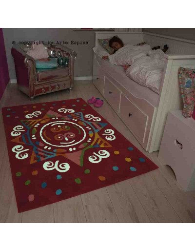 Tappeto moderno Kids Arte Espina red 3145-41 rivenditore a Bergamo e Brescia