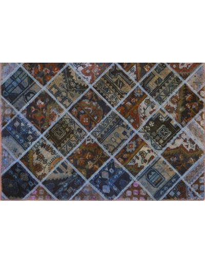 Tappeto moderno persiano pachtwork cm244x180
