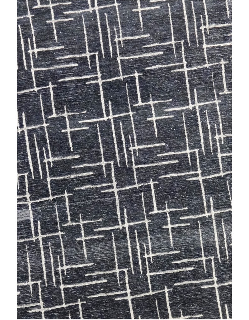 tappeto super moderno toledo new nero-argento cm230x160